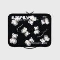 어프어프(EARPEARP) STEEL COVY PATTERN-BLACK(13인치 북파우치)