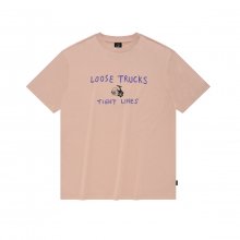 FISHING REEL 오버핏 에코 티셔츠(라이트 핑크)