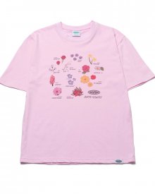 벌스 플라워 반팔 티셔츠(핑크)