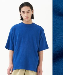 Textured Knit T-Shirt_Blue