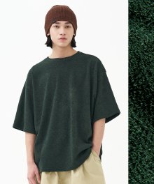Boucle Knit T-Shirt_Green