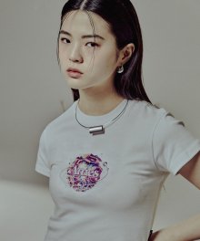 AMES PLANET CROP T-SHIRTS_WH(22HSTP17)