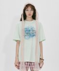 Cheesy Words Tee Pale Mint