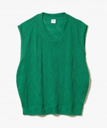 Punching Pattern Vest [Green]