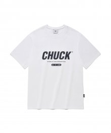 [에센셜] 시그니처 로고 티셔츠 (화이트&네이비)