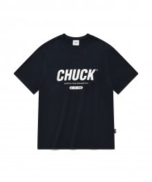 [에센셜] 시그니처 로고 티셔츠 (네이비)