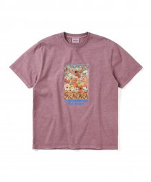 Flower Collage Tee Dusty Rose