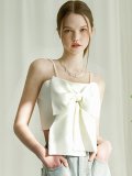 Big ribbon sleeveless WHITE