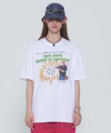 Construction Site Tee White