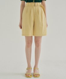 FJD BELTED SHORTS YELLOW