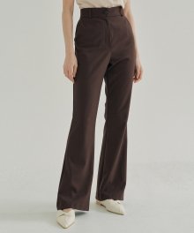 FJD BOOTSCUT SLACKS BROWN