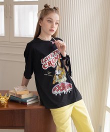 lotsyou_LOVE THAT CRUNCH Guilty Pleasure Over Fit Tee Black