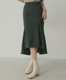 FJD PANEL LONG SKIRT CHARCOAL