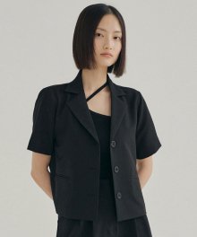 FJD HALF SET-UP JACKET BLACK