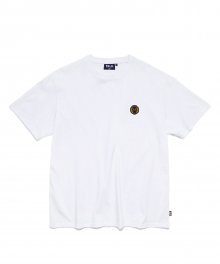 EMBEOIDERY EMBLEM WAPPEN TEE WHITE