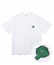 EMBROIDERY BROCCOLI SS WHITE