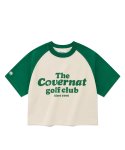 커버낫(COVERNAT) (W) CGC 크롭 레글런 스웻 티셔츠 아이보리
