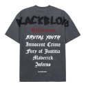 블랙블론드(BLACKBLOND) 비비디 히스토리 피그먼트 티셔츠 (차콜)