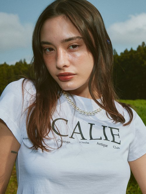 Tシャツ・カットソー asif CALIE CALIE ORANGE CIRCLE LOGO TSHIRTS BBH6340 에즈이프 캘리(ASIF CALIE) CALIE ORANGE CIRCLE LOGO TSHIRTS