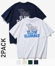[2PACK] 슬로우 슬럼버 반팔 티셔츠 2PACK YKST1359