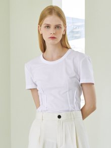 Slim Fit Dart T-Shirt - White