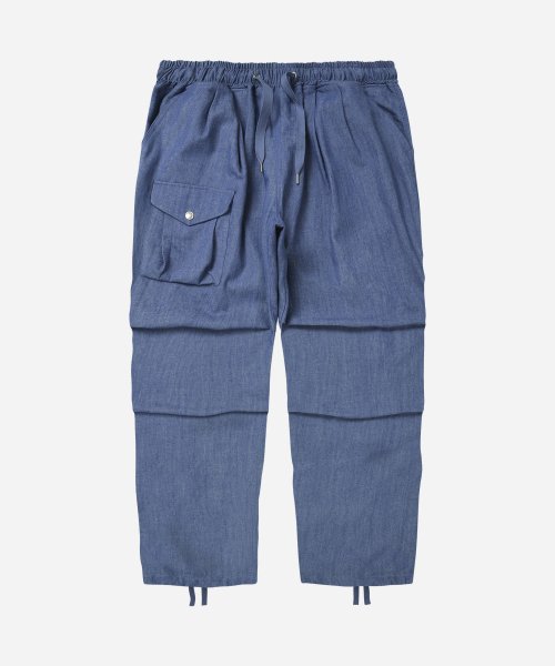 DENIM ARMY TWO TUCK RELAXED PANTS _ LIGHT BLUE