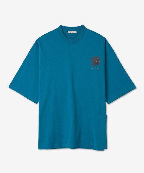 마르니(Marni) 남성 블랙 데이지 프린트 저지 반소매 티셔츠 - 로얄 블루 / Humu0229P2Usct09Bdb56 -  80,000 | 무신사 스토어