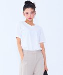 체이스컬트(CHASECULT) 여성 에센셜 트임넥 반팔 티셔츠-BBZG5852C01