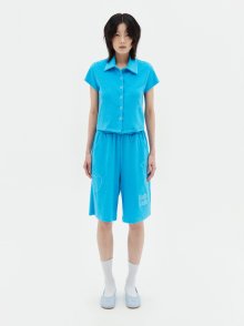 SOFT TOUCH HALF PANTS IN BLUE