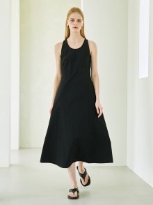 Holter Sleeveless Long Dress - Black