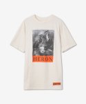 헤론 프레스톤(HERON PRESTON) 로고 그래픽 반소매 티셔츠 - 화이트 / HMAA026C99JER0010110