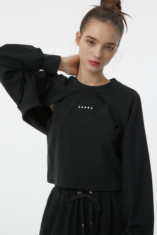 Кроп-свитшот болеро Circle (Black)