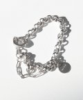 SILVER metal layered bracelet(PA004)