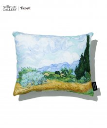 A Wheatfield with Cypresses Cushion