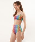딜라잇풀(DELIGHTPOOL) Starry Glitter Rainbow Bikini Bottom - Multi