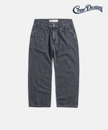 Cliff Comfort Ankle Cut Denim Pants (Cone Denim®) Light Black