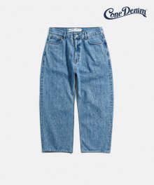 Cliff Comfort Ankle Cut Denim Pants (Cone Denim®) Light Indigo