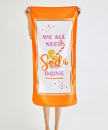 Drink Soda beach towel - Orange Soda