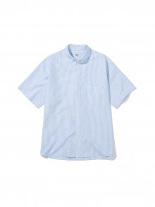 Big fit Oxford Stripe Shirt Blue
