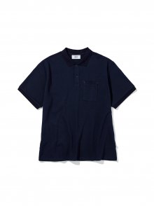 Big Fit Pocket Polo Shirt Navy