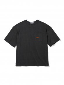 Pigment Logo Pocket T-Shirt Charcoal
