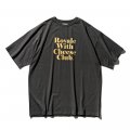 왈라스 로얄 위드 치즈 클럽 티셔츠 빈티지 블랙