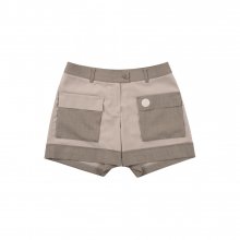 Out Pocket Roll-up Shorts_Beige