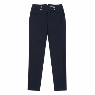 마틴골프(MARTINE GOLF) Double Button Semi High Waist Pants_Navy 상품 이미지