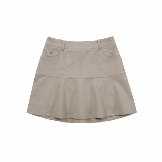 마틴골프(MARTINE GOLF) Feminine Flare Skirt_Dark Beige 상품 이미지