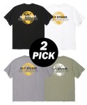 에스릿 스튜디오(SLIT STUDIO) [2PACK] 스튜디오 어스 로고 티셔츠 SET