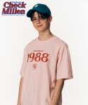 체크밀런(CHECKMILLEN) 1988 반팔티셔츠 (핑크)