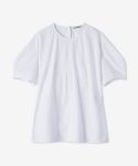 질 샌더(JIL SANDER) 여성 포플린 반소매 티셔츠 - 화이트 / JSWU565105WU249900100