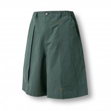 Wing Long Tuck Chino Half Pants - Green
