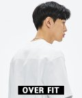 [오버핏]Cut-Double FACED tshirts-pure white-